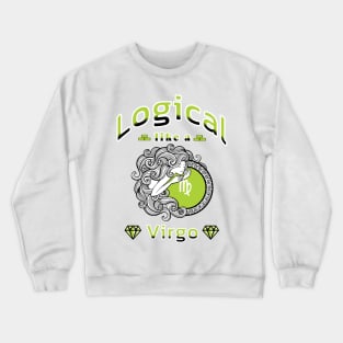 Zodiac attributes: Virgo white Crewneck Sweatshirt